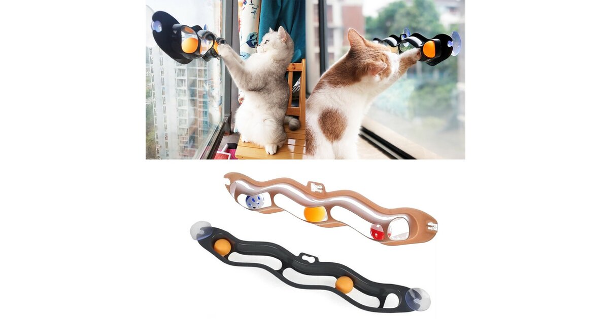 Circuit à vagues balles pour chats - Petits Compagnons